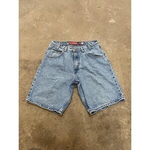 Vintage Levis SilverTab Loose Shorts Mens 31 Light Blue Denim Relaxed USA 90s